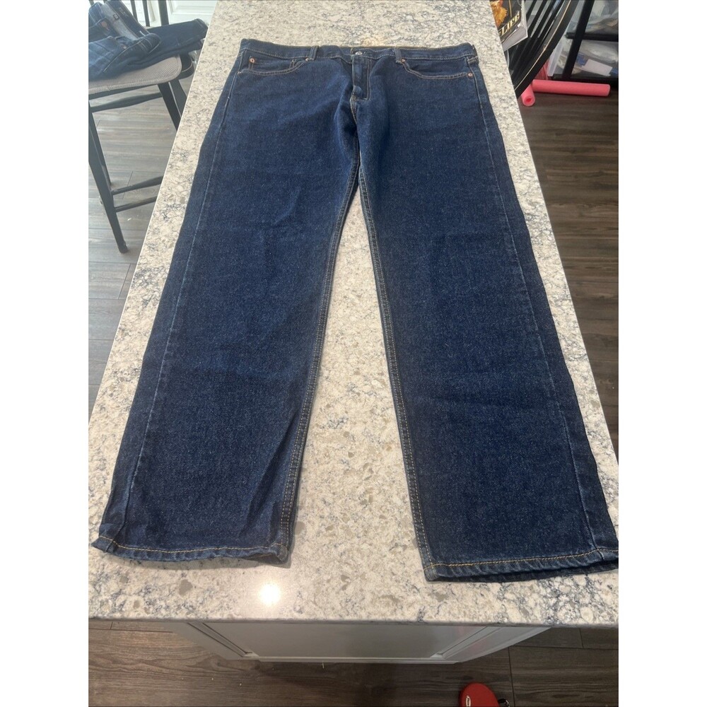 Men's Levi's 505 40x32 Dark Regular Fit Straight Leg 100% Cotton Jeans 5050216